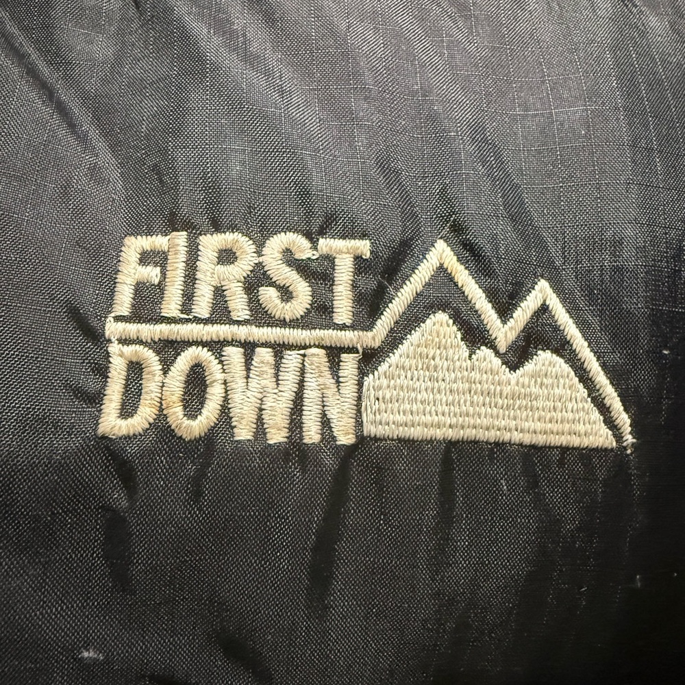 First Down Reversible Puffer Jacket Ripstop Y2K - image 3